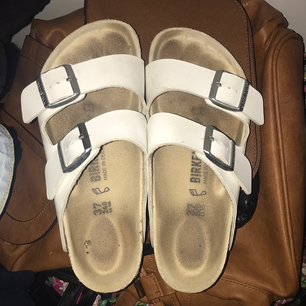 white birkenstocks